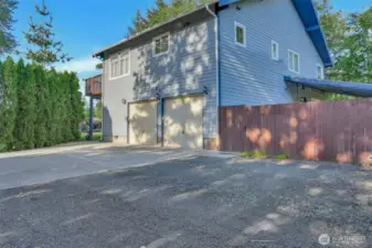 2 car attached garage