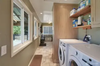 Laundry room, mudroom, dog door access