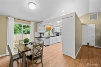 Kitchen dining space.