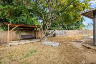 Covered shelter over concrete pad with your end use in mind.