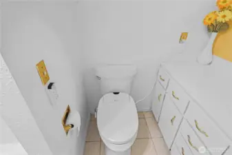 Heated toilet seat!