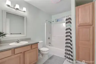 Kids/Guest full bath.