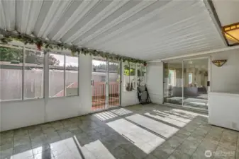 Enclosed porch for year-round use ~