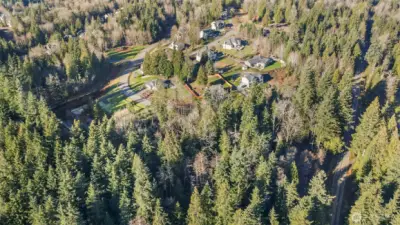 Areal view of the 2.4 acres