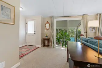 Formal entry into the living room