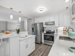 New stainless steel appliances