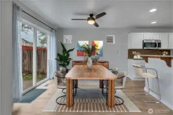 Visual of dining room.