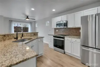 Beautiful granite countertops.