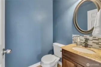 Half bath also off kitchen area.