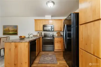 Staged kitchen