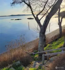 steps to beach and lower deck