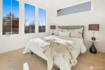 Good Size Second Upper Level Bedroom with Oversized Windows