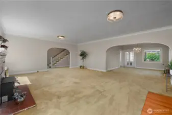 Living room to dining room