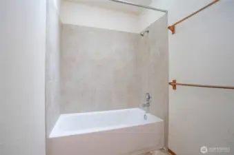 Master bathroom shower.