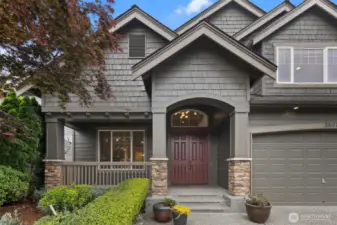 This home has been freshly painted inside and outside.  Mature landscaping allows for a low maintenance yard but still has potential to add personal touches.  Large front porch area for evening cocktails.