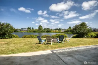 Enjoy roasting marshmellows while taking in the breeze of the canal