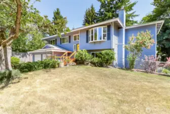 Spacious home with ample indoor and outdoor entertaining areas, ideal for hosting gatherings.