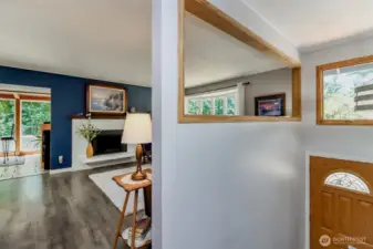 Head downstairs to the versatile lower level