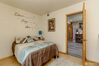 Guest bedroom, or seperate rental unit downstairs? The potential is there.