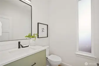 Main floor powder room