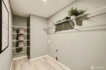 Laundry room  Photos are representation as the home is under construction.