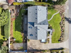 Aerial view of the property