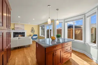 Looking into family room