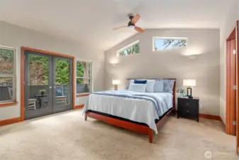 Spacious primary suite