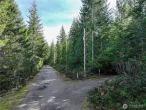 Property access road from Kissin Tree