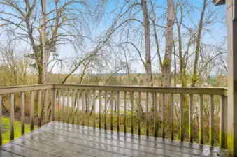 Balcony in the daylight basement