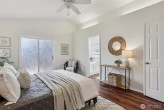Primary Bedroom with slider to deck