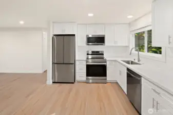 UNIT C - open concept into family room