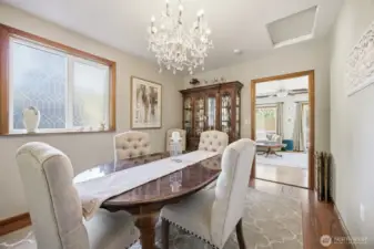 3rd main floor bedroom currently used as a dining room