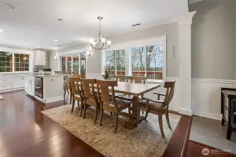 Large Dining area adjacent to Kitchen