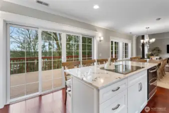 OPen to deck and New Gazebo for dining and entertaining