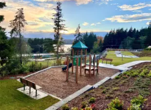 Community Park overlooking Liberty Bay - Disclaimer Secondary photos of same floor plan on different lot in different community: Photos are from another Warren, finishes, upgrades, and features may vary.