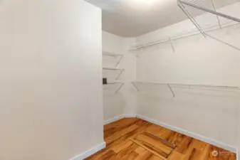 Primary closet