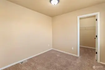 Bedroom #3 with walk in closet.