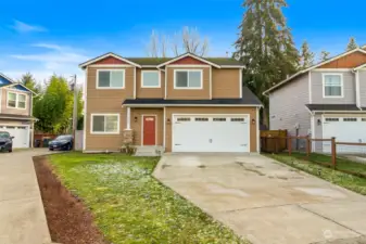 Nice driveway parking and the home sits in a quasi-cul-de-sac which has more parking opportunities.