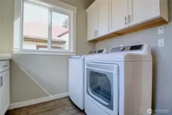 Even the washer/dryer stay