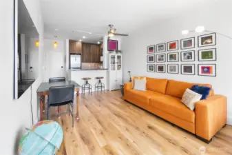 Beautiful natural light abounds keeping happy vibes!