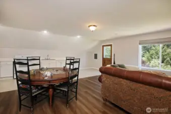 Apartment living space.