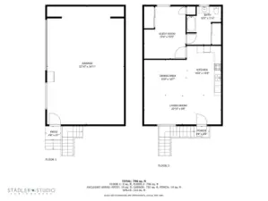 Estimated Garage & Apartment Floor Plans