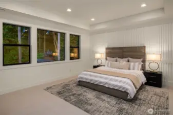 Designer Primary Suite with five-piece bath