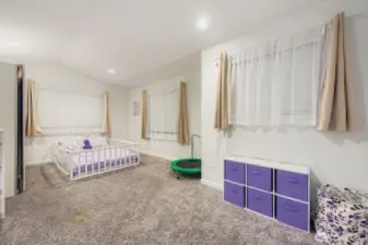 This bedroom has a built-in armoir/closet that could easily be removed for use as a bonus room/theatre, or whatever your heart desires.