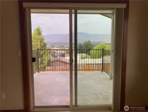 VIEW, WEST, FROM DINING AREA
