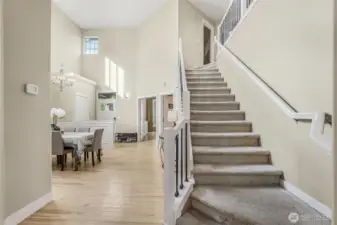 Stairs to the second floor
