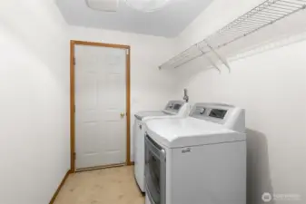 Main floor utility room.  W/D included