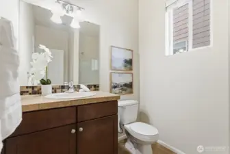 Main floor bath with walk in shower.