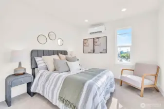 Northern bedroom looking SW.